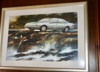 Un tableau surprenant de la Taurus ornait le manoir du célèbre ex-PDG de Ford à Detroit !