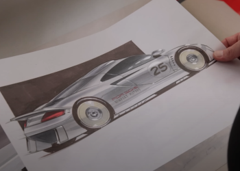 La Porsche Carrera GT a failli être un coupé : découvrez l&rsquo;incroyable croquis inédit !