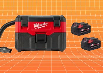 Ce modèle de shop vac Milwaukee semble idéal pour nettoyer votre voiture et il est à moitié prix aujourd’hui (batteries incluses !)