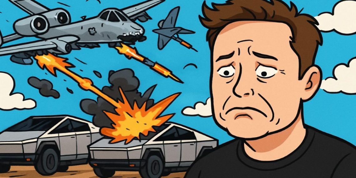 Elon Musk face à une avalanche de procès : pourquoi l’US Air Force détruit des CybertrucksTesla !