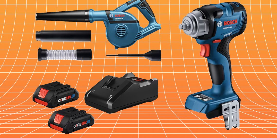 Obtenez des outils Bosch gratuits avec l&rsquo;achat de batteries lors des incroyables promos de la fête du Travail chez Lowe&rsquo;s !