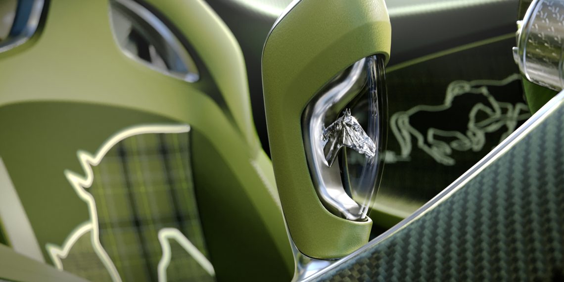 La nouvelle Bugatti Brouillard surprend avec son intérieur en tartan vert et ses détails équestres fascinants !