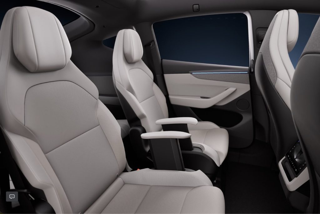 Intérieur gris clair Tesla Model Y L