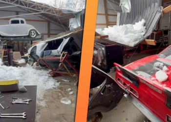 Une tempête de glace dévaste un atelier de course rempli de voitures customisées inestimables : le choc des passionnés !