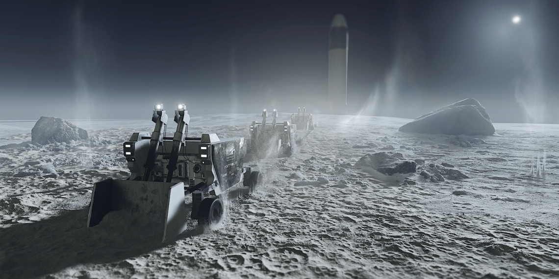 Ces excavatrices électriques prêtes à conquérir la Lune vont vous faire oublier WW3 !
