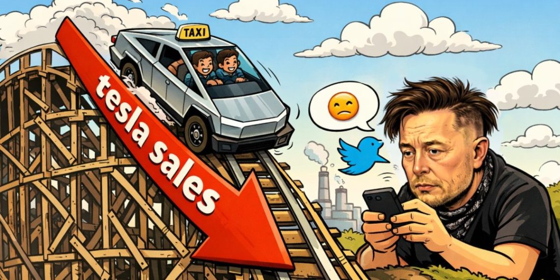 Crise chez Tesla : les robotaxis en panne et l’un d’eux finit dans un lac !