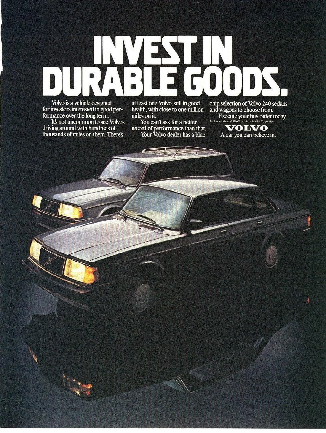 Publicité vintage de Volvo