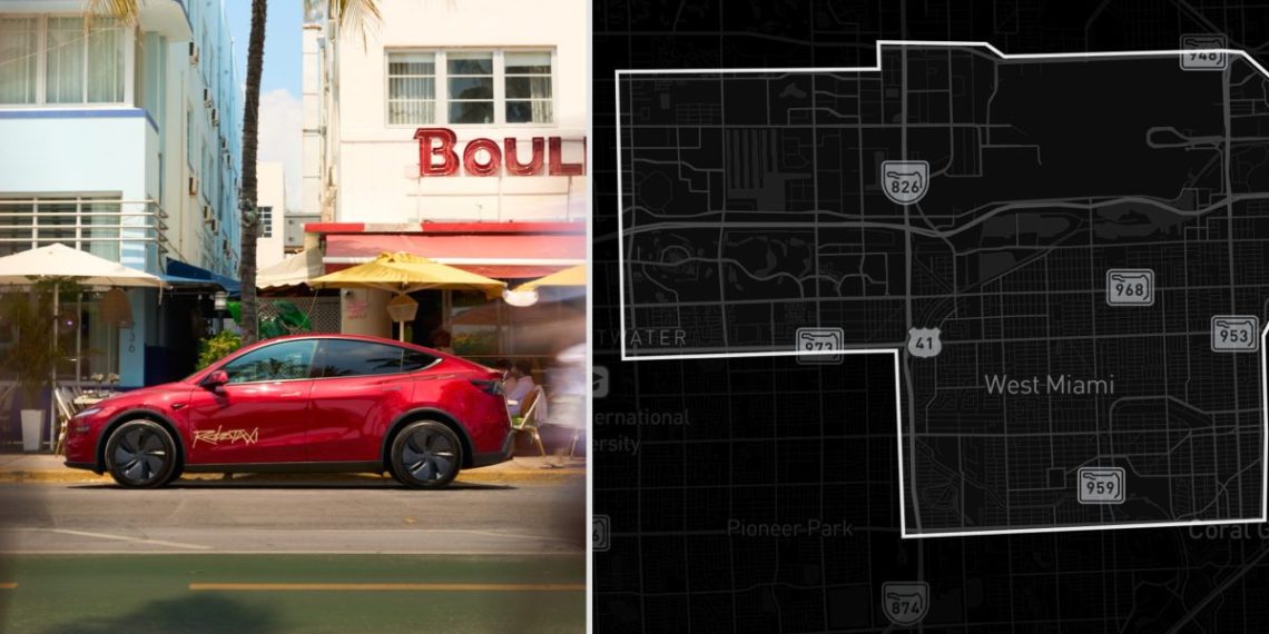 Tesla étonne en ciblant une minuscule zone Robotaxi à Miami alors que le Texas reste inatteignable